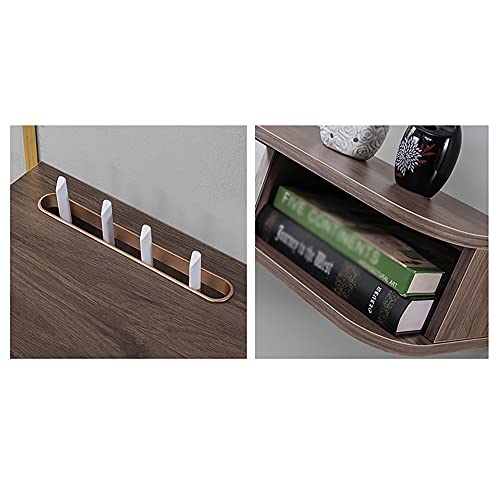 Wall Hanging Tv Cabinet,Floating Entertainment Unit Solid Wood, Wall-Mounted Tv Cabinet Simple Small Apartment Wall Cabinet Set-Top Box Rack/A/120Cm/120Cm a/a