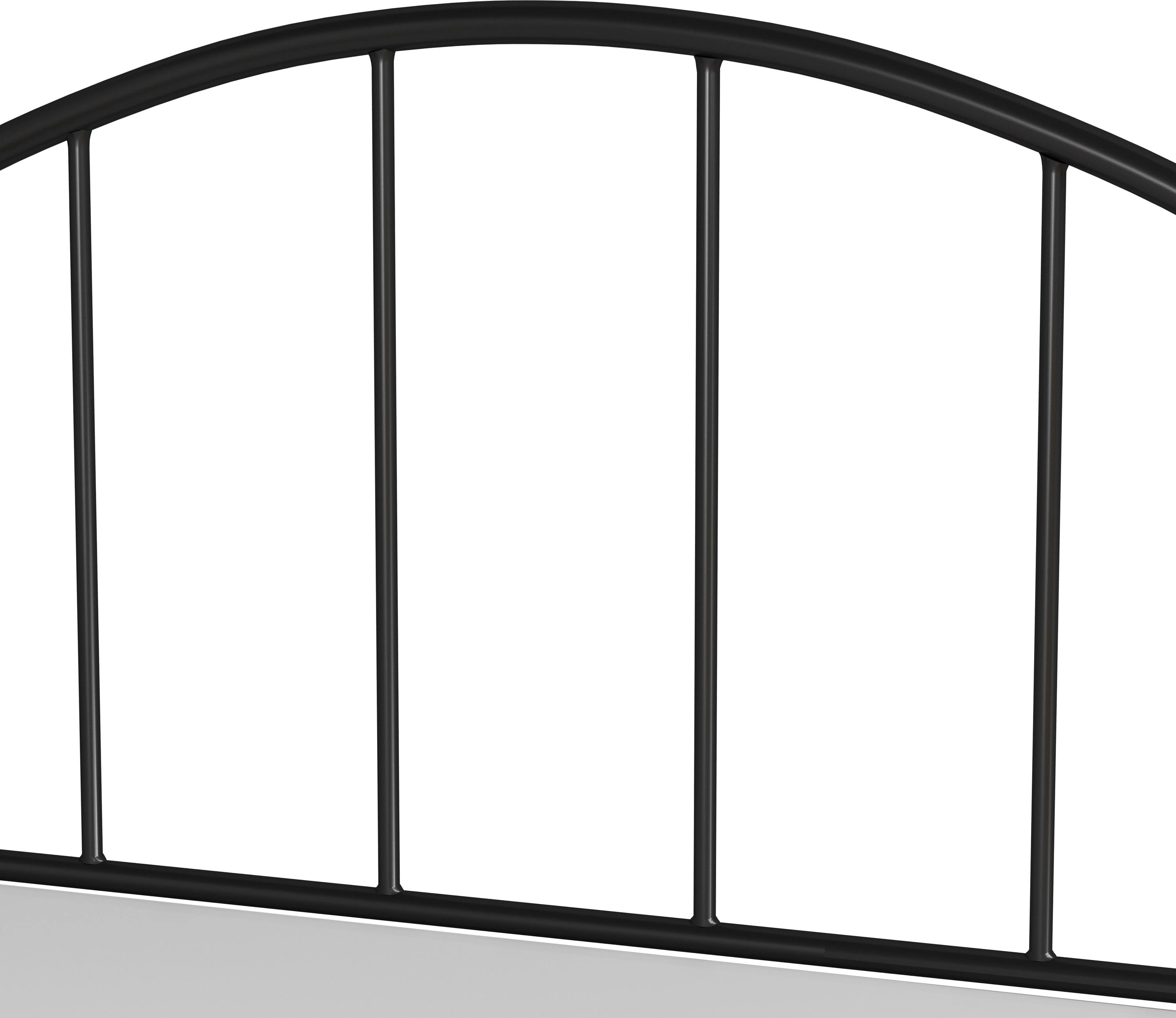 Hillsdale Furniture Tolland Twin Metal Headboard with Arched Spindle Black
