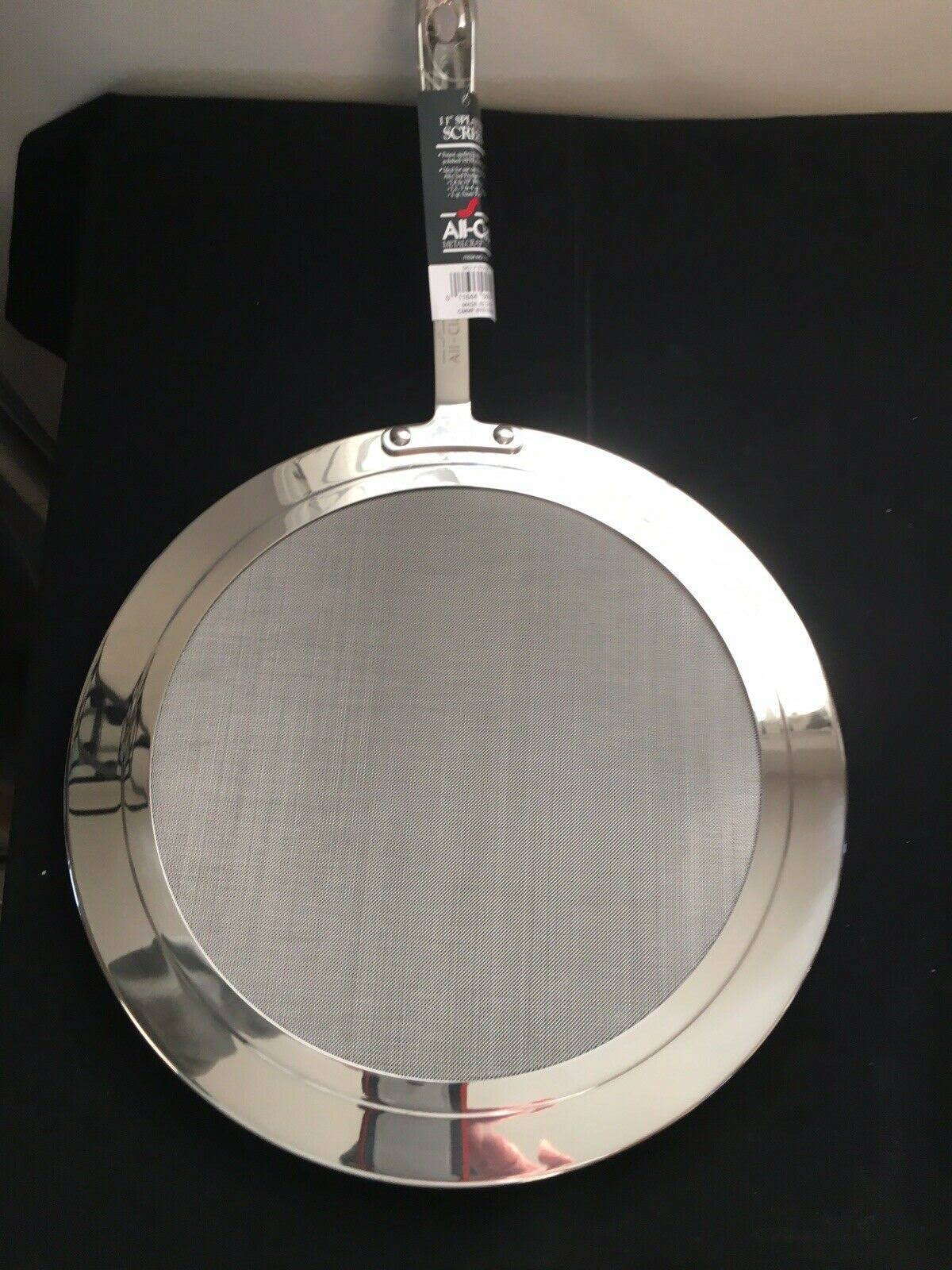 All-Clad D5 Stainless-Steel 4-Qt. Deep Saute Pan with Splatter Screen-