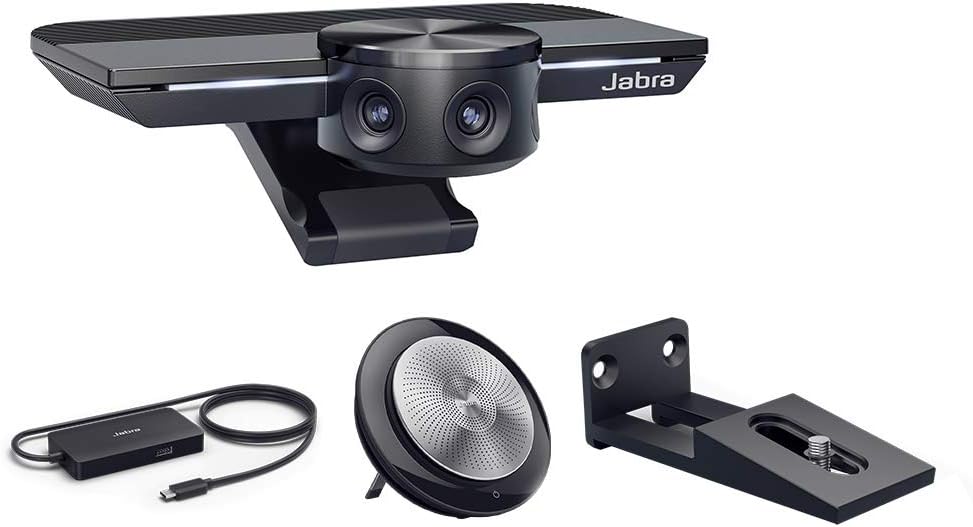 Jabra PanaCast (8100-119) with Jabra Speak 710 MS Wireless Bluetooth Speaker (7710-309) and Jabra PanaCast Table Stand (14207-56) Bundle