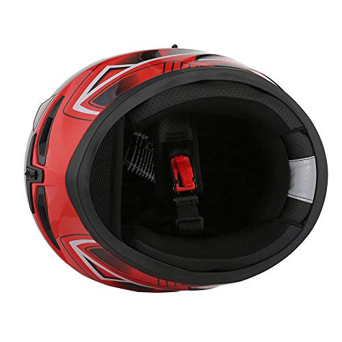 1Storm Motorcycle Full Face Dual Visor Helmet Bundle with Spoiler and Motorcycle Bluetooth Headset: HJK316 Matt Black