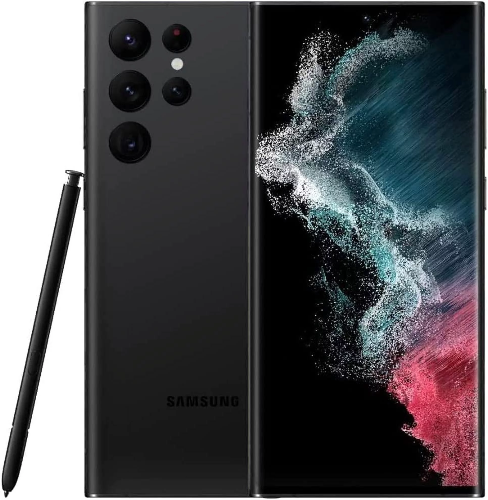 Restored Samsung Galaxy S22 Ultra 5G S908U (T-Mobile Only) 128GB Phantom Black (Refurbished) - Curated Treasures Market