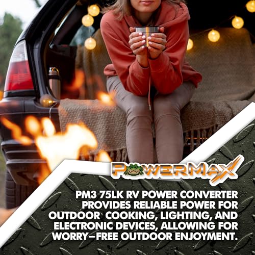 PowerMax PM3-100LK 110V to 12V DV Power Supply Converter Charger for RV 100 Amp -Grade Voltage Converter Modified SINE Wave Inverter