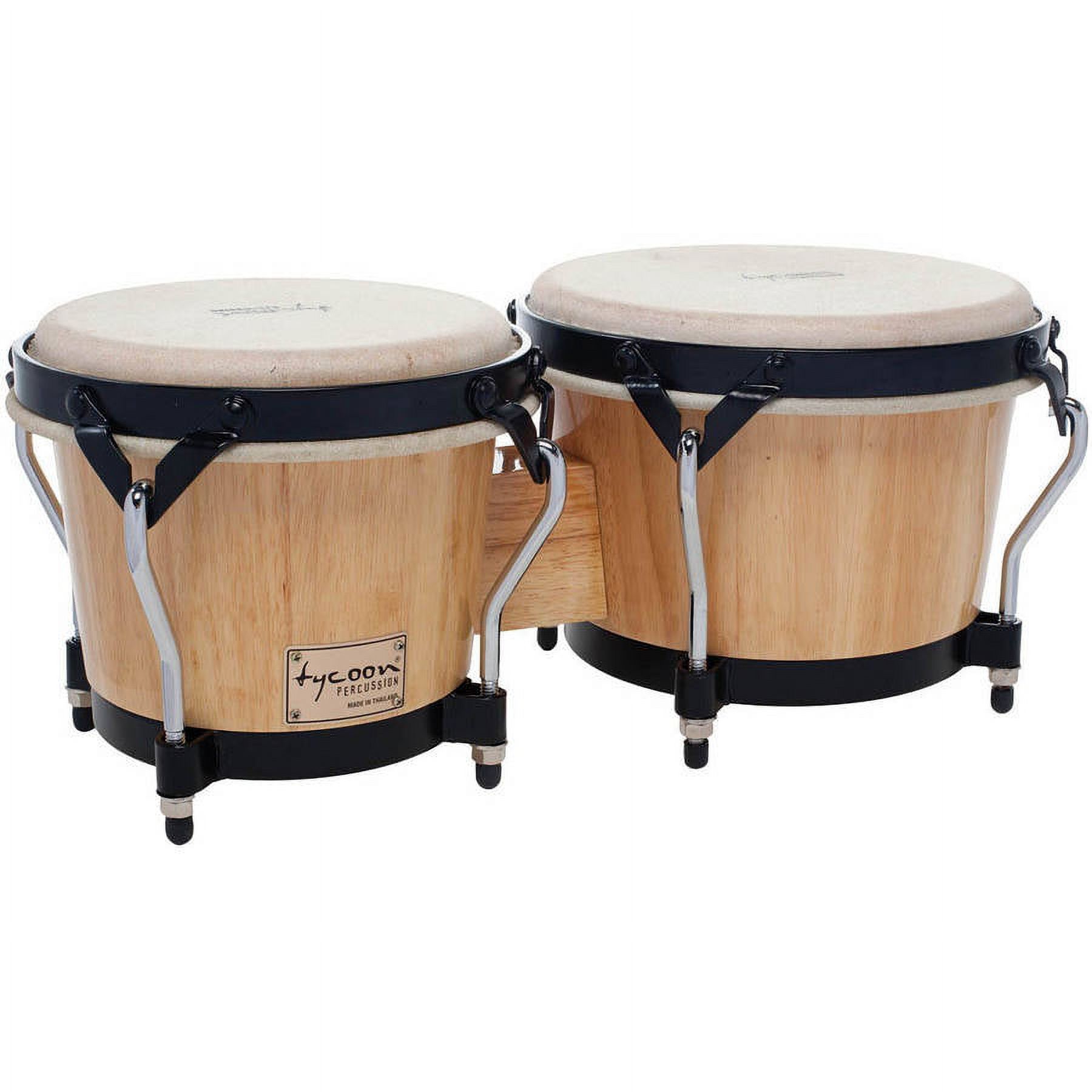 Tycoon Percussion Supremo Series 7" & 8-1/2" Bongos - Natural Finish - STB-BN