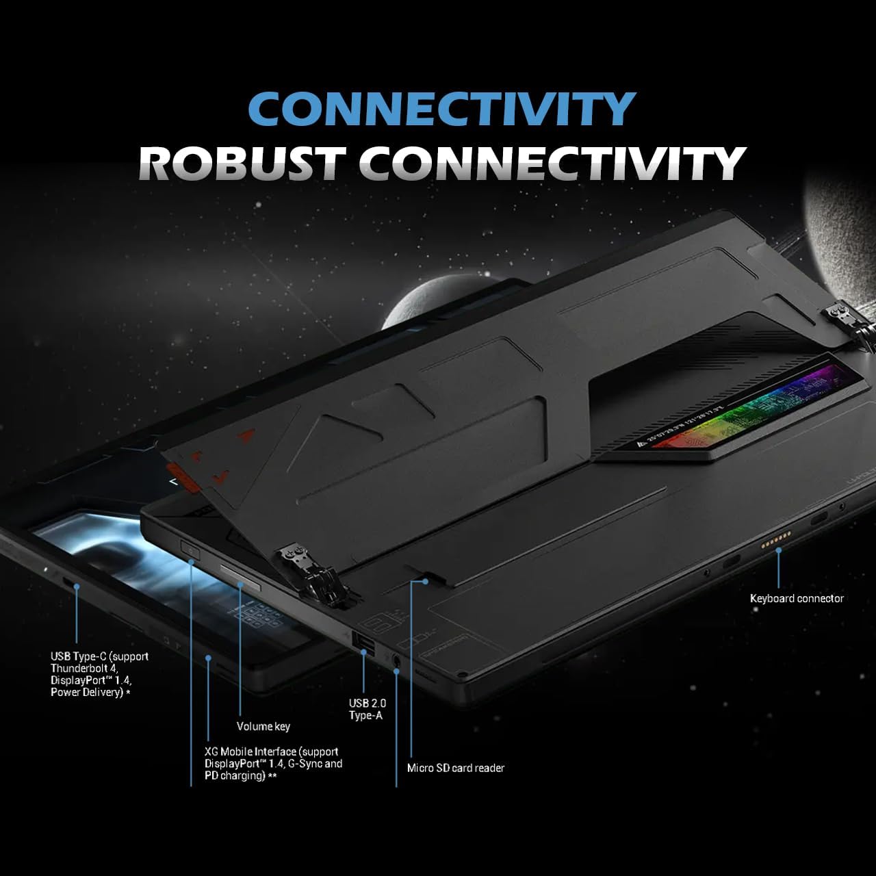 Asus ASUS ROG 13.4" Touchscreen 2-in-1 Gaming Tablet, 170-degree adjustability, 16GB RAM, Intel Core i9-12900H, 1TB SSD, NVIDIA GeForce RTX 3050 Ti V4G Graphics, Backlit KB, Win11, Black, W/GaLiMu