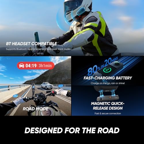 Insta360 X5 Motorcycle Bundle - Waterproof 8K 360° Action Camera, Rugged & Replaceable Lens, 3-Hour Battery, Clear Audio, Stabilization, Invisible Selfie Stick Effect, Leading Low Light