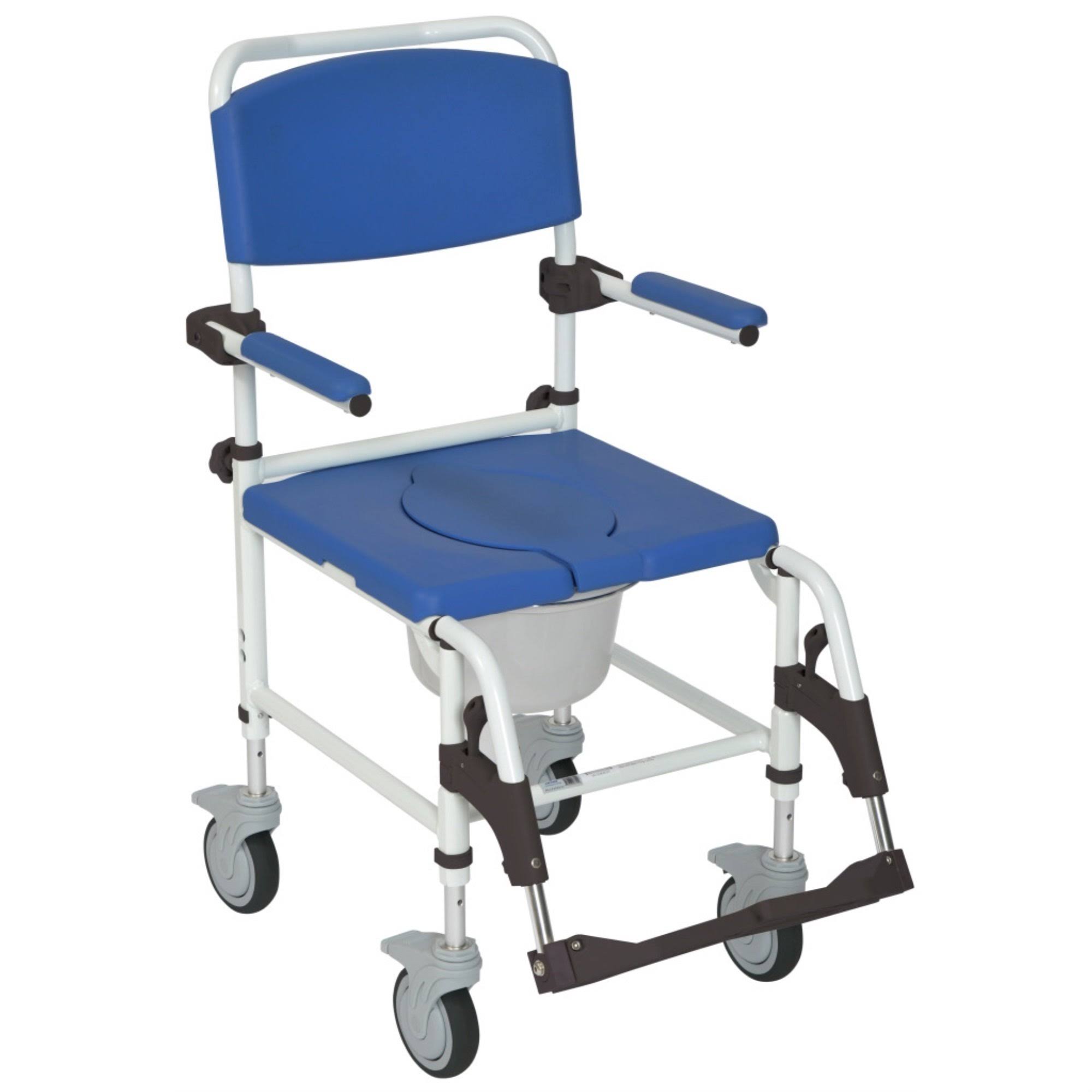 Drive Medical Aluminum Shower Commode Transport Chair