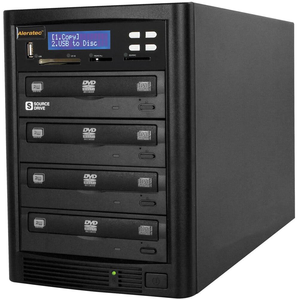Aleratec DVD/CD Flash Copy Tower - DVD duplicator - external x4 - 48x (CD) / 20x (DVD±R) / 8x (DVD±R DL) 32x (CD) / 6x (DVD-RW)