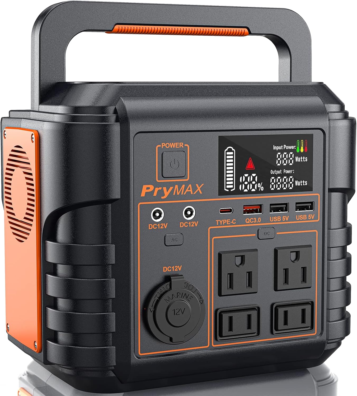 PryMAX Portable Power Station 296Wh/330W Outdoor Solar Generator Mobile Backup 80000 mAh Lithium Battery Supply, 110V Pure Sine Wave AC Outlet 300 for Hurricane ,Storm , Home Blackout, Outdoor Adventure, Camping, A10 CPAP