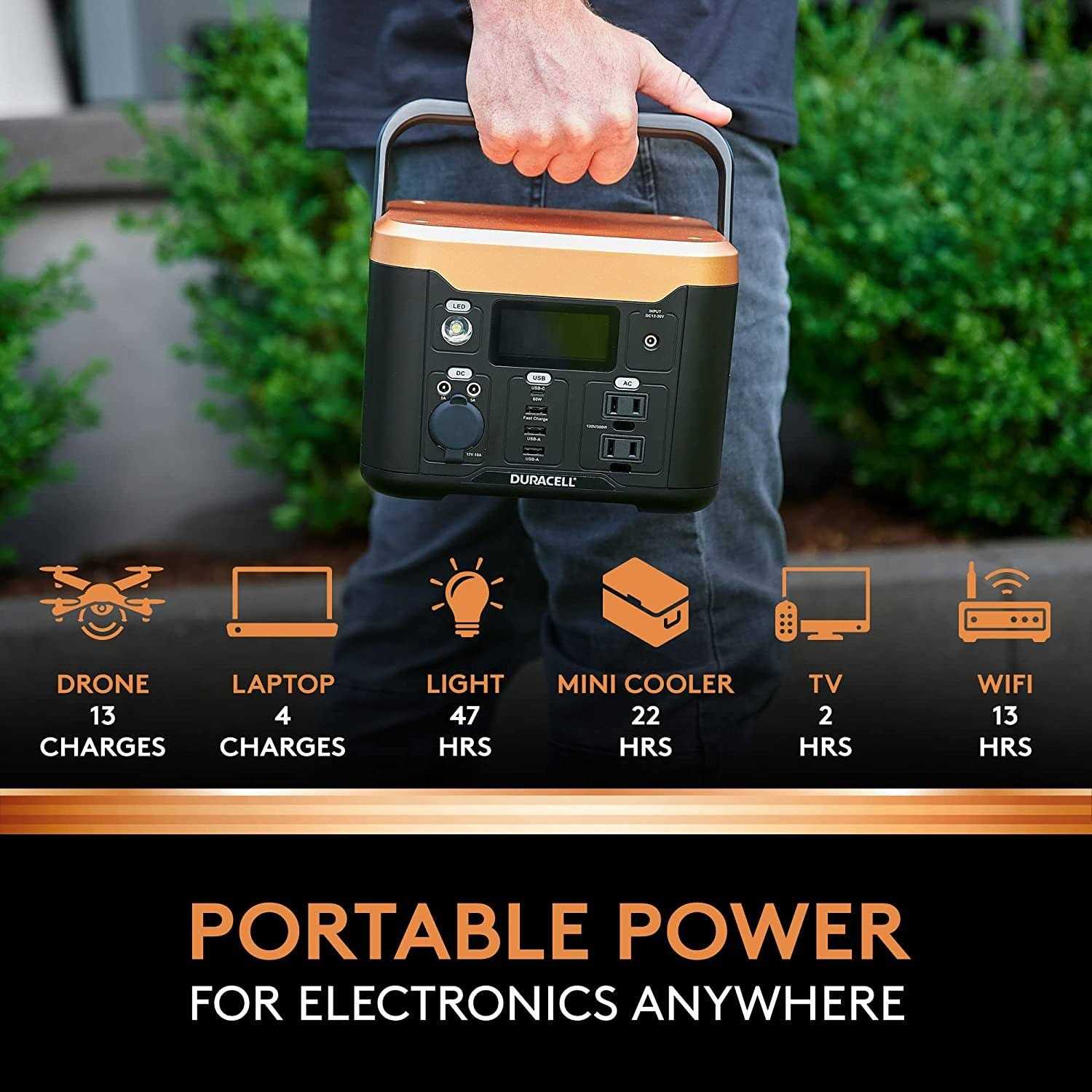Duracell Portable Power Station 300 Lithium Battery Backup for Emergency Kits