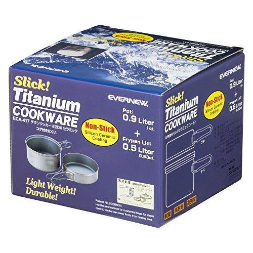 Evernew Titanium Non-Stick DX4 Pot Set-1.9L