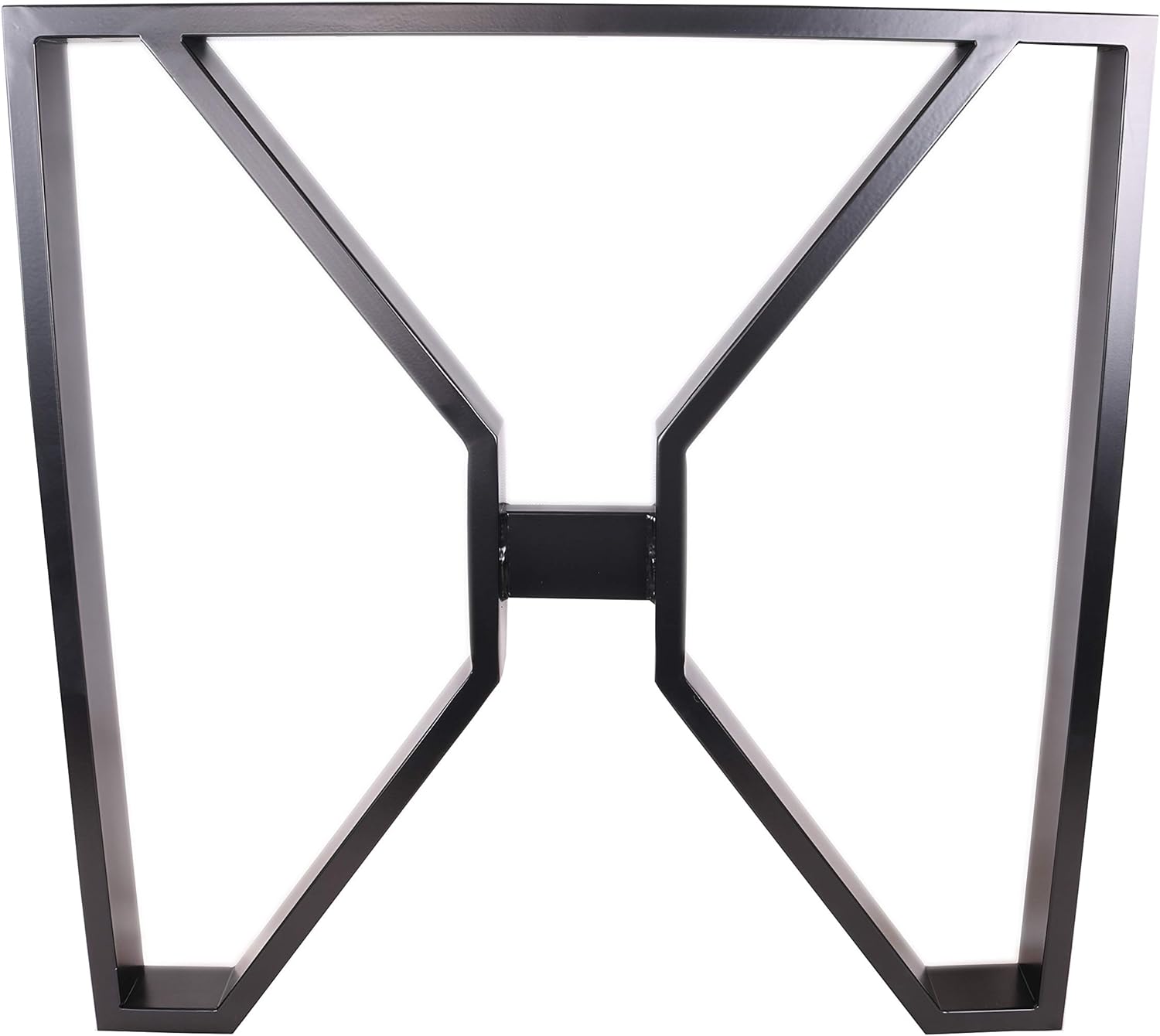 28" Dining Table Legs, X-Shaped Steel Table Legs, Office Table Legs,Computer Desk Legs,Industrial Kitchen Table Legs,Set of 2,Black
