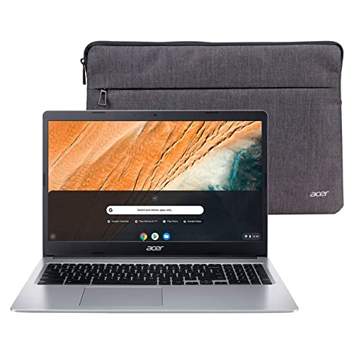 Acer Chromebook 315 Touchscreen Laptop| 15.6 FHD IPS Display| Google Chrome OS| 4G 64GeMMC| Intel Celeron N4020 | Wi-Fi 5 |Numeric Keyboard |USB Type-C |Long Battery Life| Webcam| Cloth