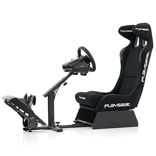 PLAYSEAT Evolution Pro Sim Racing Cockpit | Comfortable Racing Simulator Cockpit | Easily Adjustable | Compatible with all Steering Wheels & Pedals on the Market | Supports PC & Console |Actifit