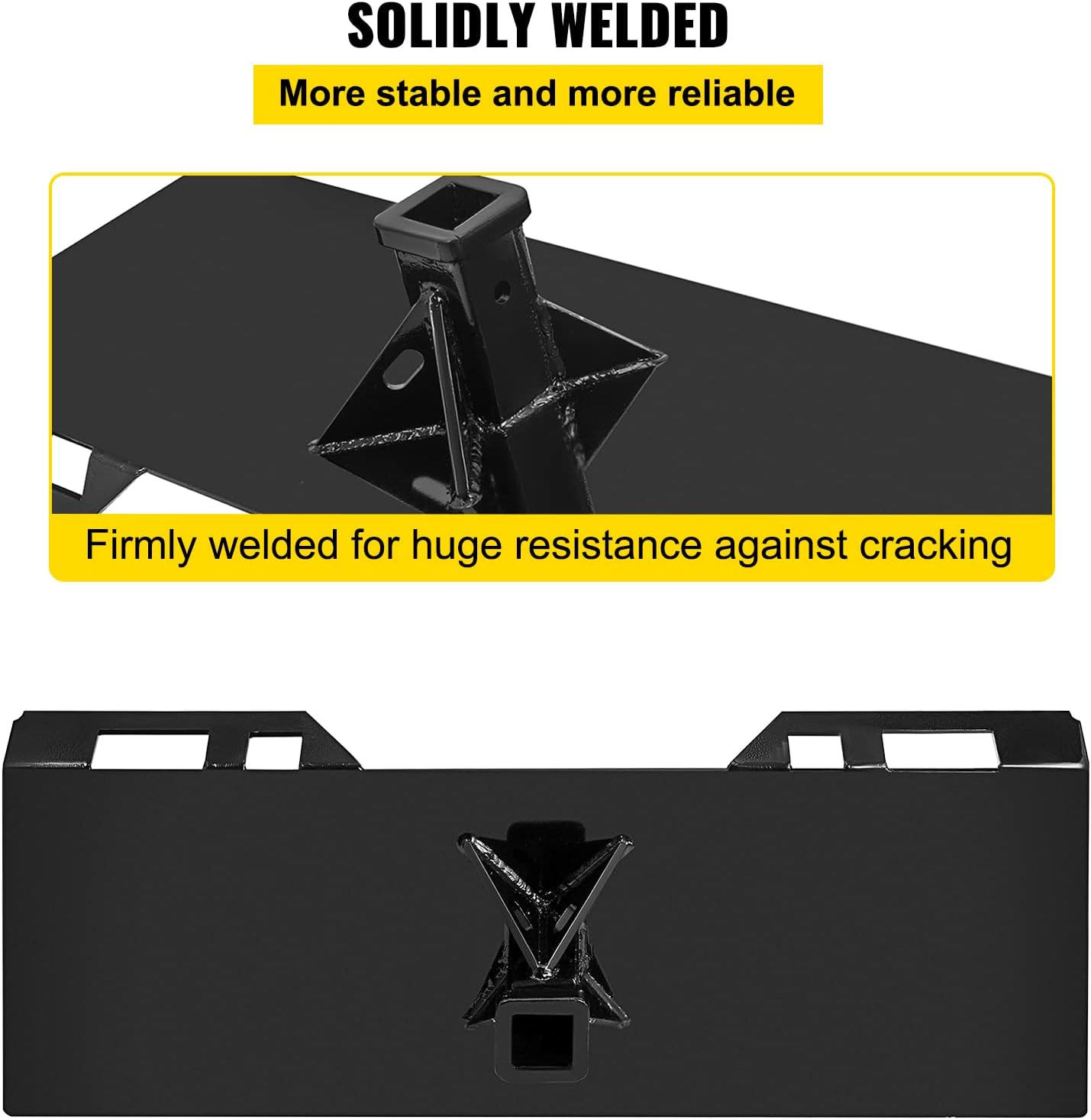 Mophorn  1/4 Thick Plate 3/8 Top Bar Thic Quick Tach Attachment Mount Plate Skid Steer Bobcat