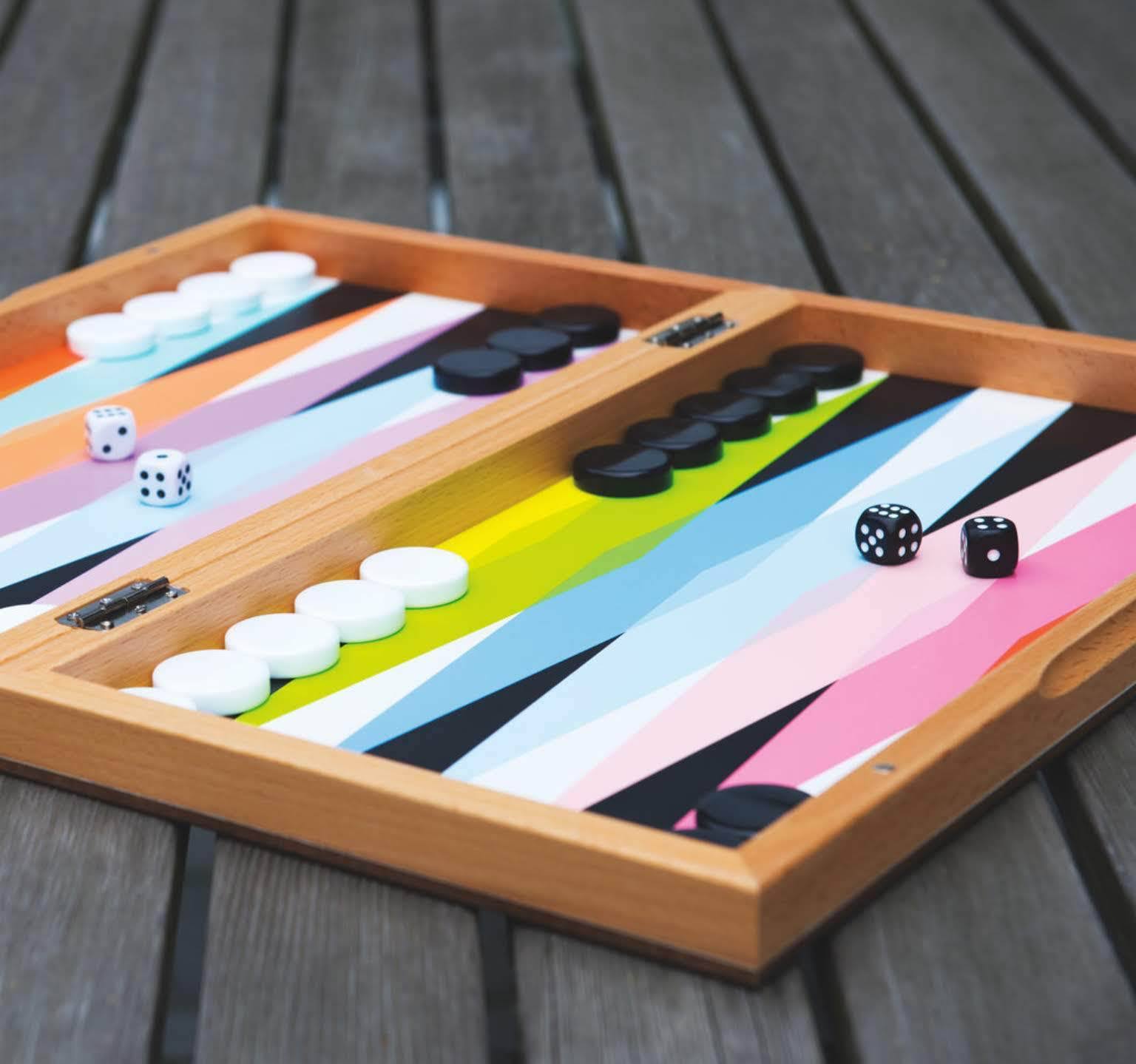 Moma Color Play Backgammon Set