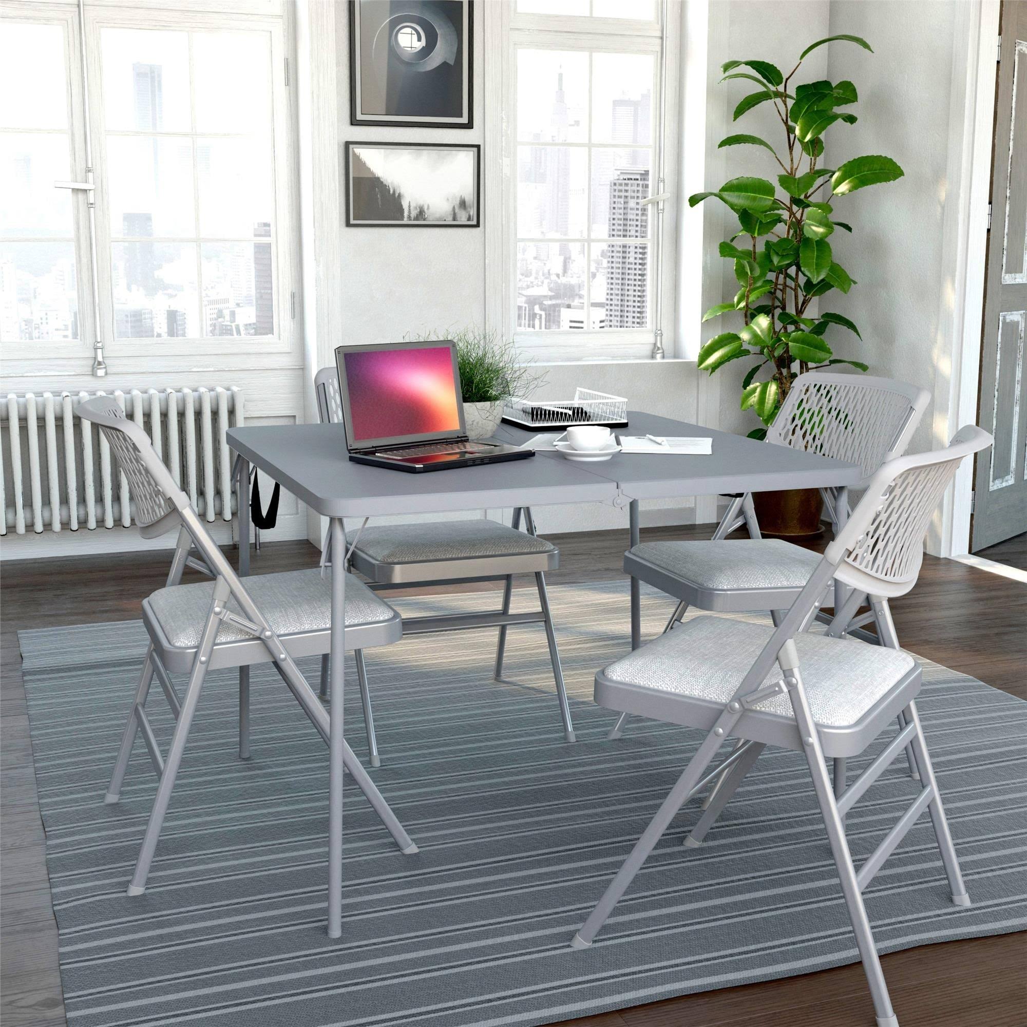 Cosco XL Fold-in-Half Card Table (14036GRY1E)