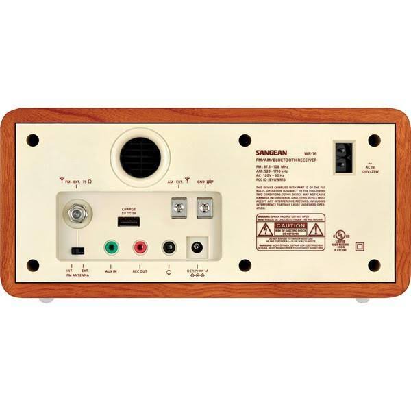 Sangean Wr-16 AM-FM Bluetooth Wooden Cabinet Radio