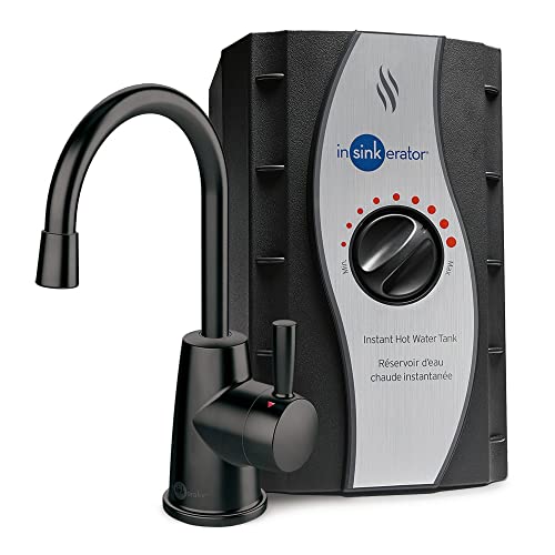 InSinkErator HOT250 Instant Hot Water Dispenser System, Single-Handle Faucet in Satin Nickel with 2/3-Gallon Stainless Steel Tank, H250SN-SS