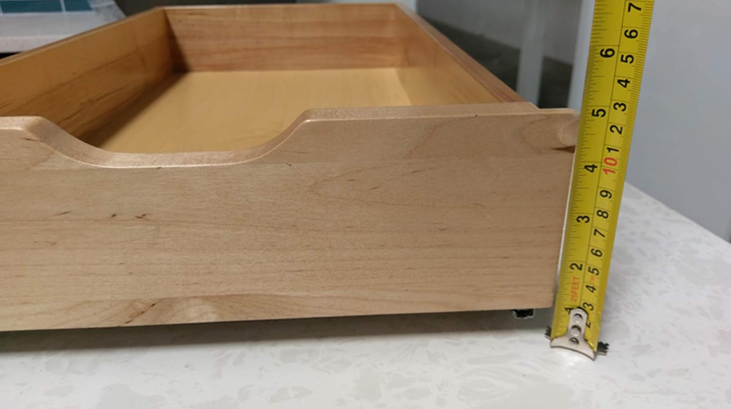 Soft Close Wooden Drawer Box Organizer Pull Out Under Cabinet Sliding Shelf Base Kitchen Bathroom Vanity Under Sink Pull Out Organizer Drawer Roll Out Wood Box Storage Shelve (26 Inch (26''W x 22''D))