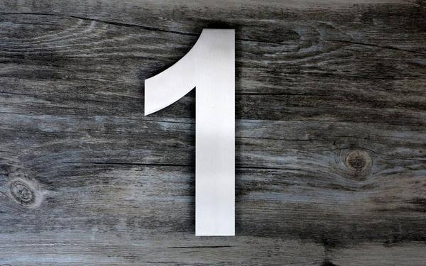 Modern House Numbers and Letters 12 inch / 30 cm / Lower Case Letter A