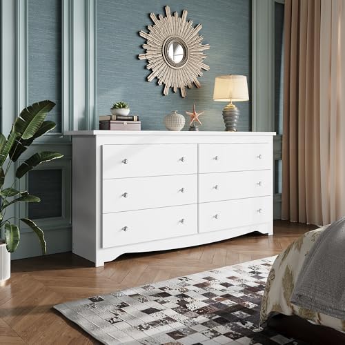WLIVE Wood Dresser with 5 Drawers, Black Wooden Storage Cabinet, Organizer Drawers for Bedroom, Living Room, Hallway, Measuring 15.75" W * 31.50" D * 45.35" H ﻿