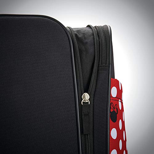 American Tourister Disney Softside Luggage with Spinner Wheels, Minnie Mouse Denim, 21-Inch