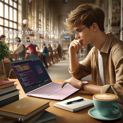 HP 14" HD Laptop | Back to School Limited Edition with 1 Year Microsoft 365 | Intel Quad-Core Processor | 16GB RAM | 576GB Storage | Long Battery Life | Black | w/WOWPC Bundle | Windows 11