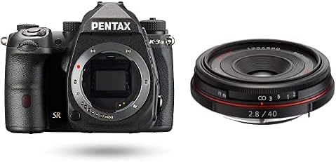 Pentax K-3 Mark III Flagship APS-C Black Camera Body - 12fps, Touch Screen LCD, Weather Resistant Magnesium Alloy Body with in-Body 5-Axis Shake Reduction. 1.05x Optical viewfinder with 100% FOV