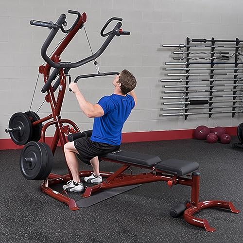 Body-Solid Corner Leverage Gym with and without Weight Bench - Multi-Function Workout Station for Squats, Pull-Ups, Deadlifts & More…