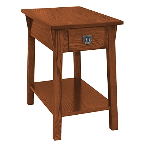 Leick Home SINCE 1914 Mission 60 inch TV Stand & Favorite Finds Mission, 48 in x 16 in x 30 in (D x W x H), Medium Oak