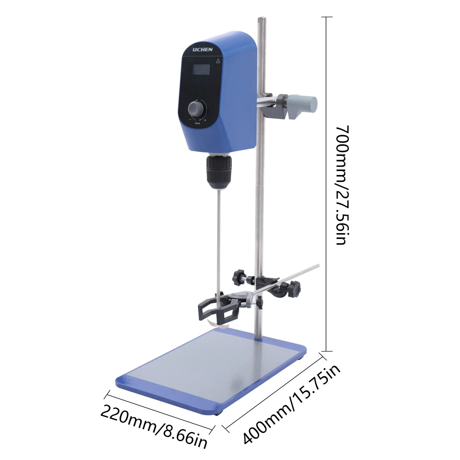 TOOL1SHOoo 20L Lab Electric Overhead Stirrer Mixer Agitator Homogenizer Speed Adjustable US