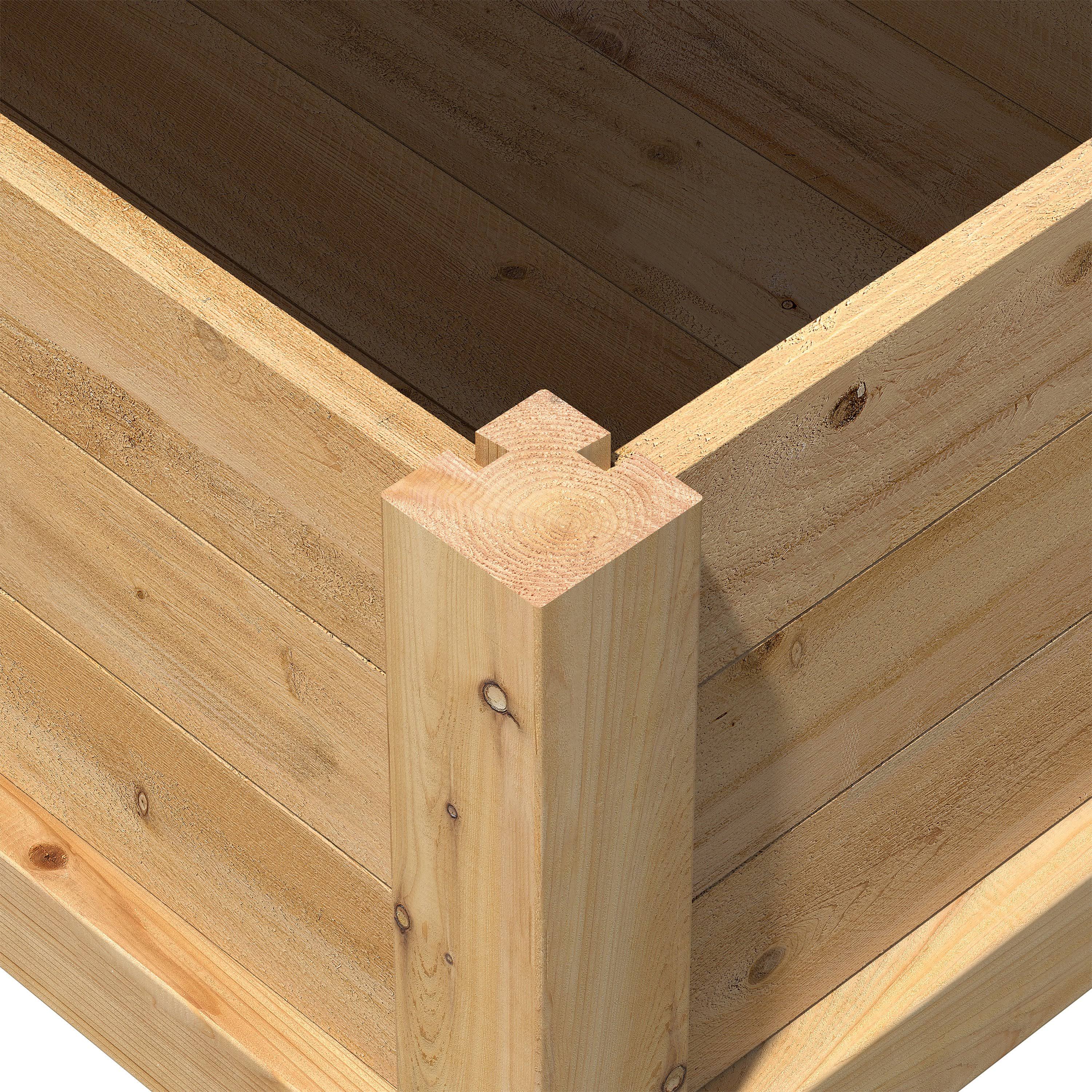 Greenes Fence Elevated Garden Bed 48x22 L x 24x22 W x 31x22 Cedar