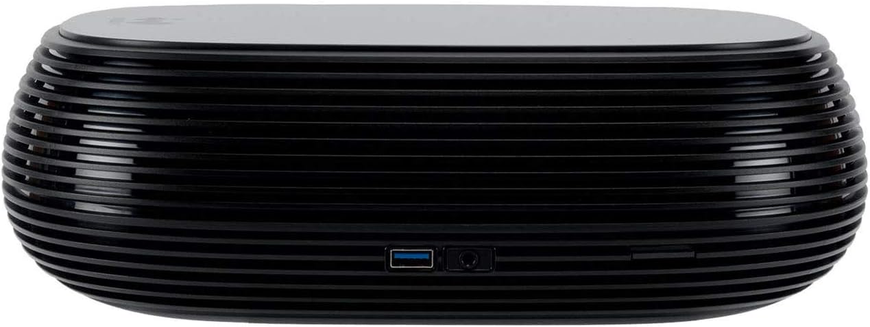 IN WIN B1 Mini-ITX Tower Case - 200W 80 Plus Gold Power Supply Included - Tempered Glass Top Panel - 80mm Side Fan (IW-CS-B1BLK-PS200W)