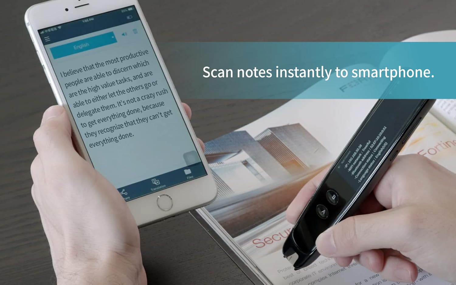 WorldPenScan Go| Pen Scanner| Wireless Standalone| LCD Touchscreen| Digital Highlighter| OCR Reading Pen| Multilingual Translator| Voice Recorder| Speech & Scan to Text| Speech & Scan to Translate Pack of 2