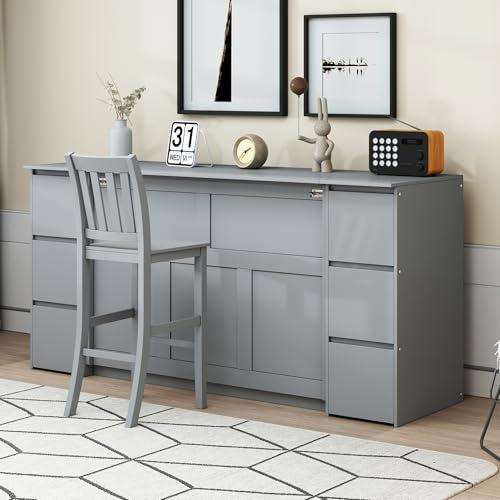 Twin Size Murphy Beds with Charging Station and Storage Drawers, Wood Cabinet Bed Frame, Wall Bed with Outlet & USB Ports for Home Office Studio, White
