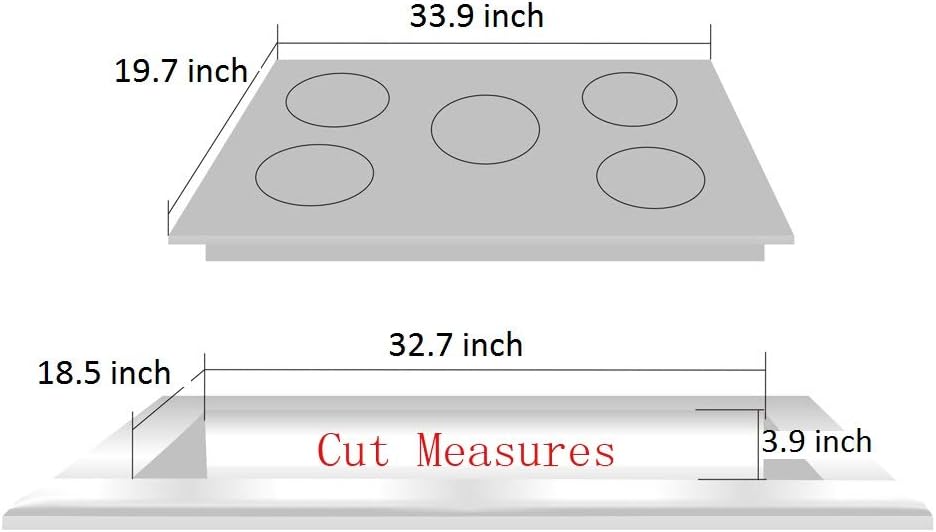 34 Inch Gas Cooktop DT5809 Stainless Steel 5 Burners Gas Cooktop LPG/NG Convertible Gas Stovetop Thermocouple Protection Gas Cooktop