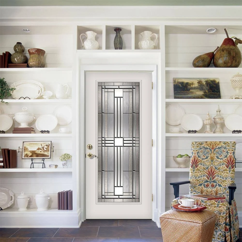 JELD-WEN 36 in. x 80 in. Full Lite Cordova Primed Steel Prehung Left-Hand Inswing Front Door w/Brickmould