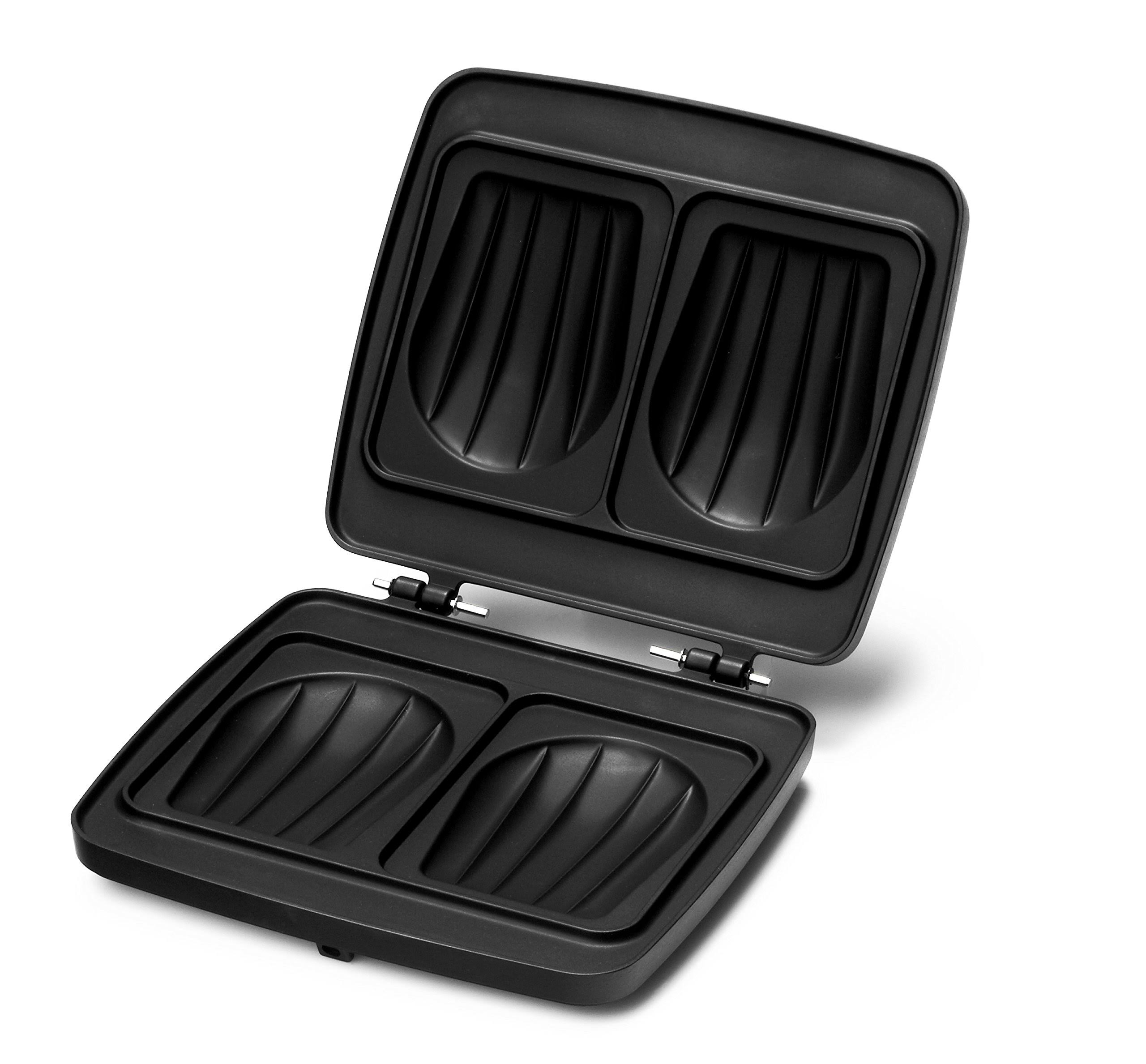 Croquade Croque Monsieur Waffle Plate Black M005 - Megean