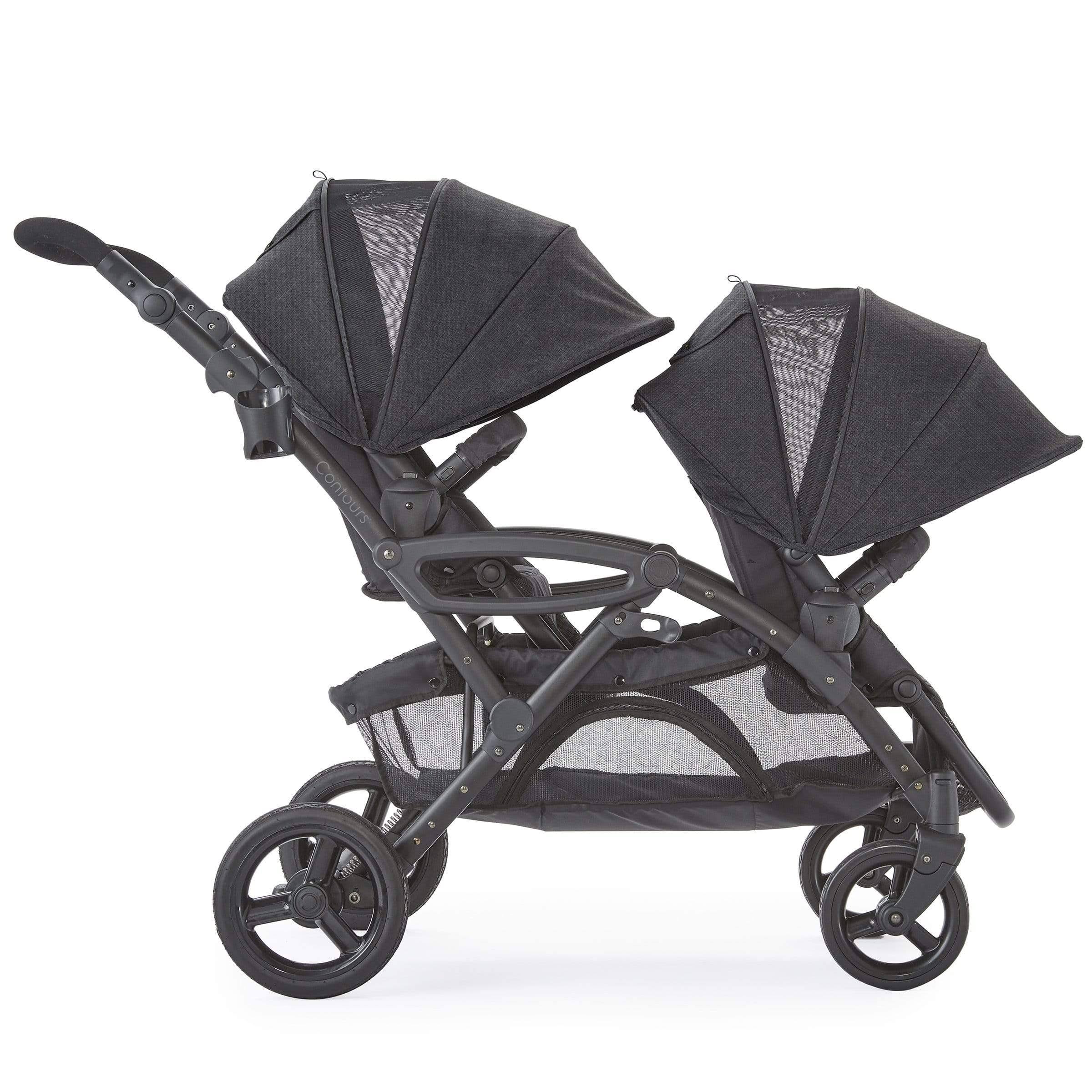 Contours Options Elite V2 Tandem Stroller in Carbon