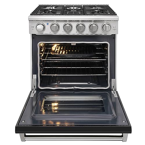 KOSTCH 30 inch Professional Freestanding Pro-Style Propane Gas Range with 5 Burners, 4.55 cu.ft. Oven Capacity, in Stainless Steel - KOS-30RG03MLP