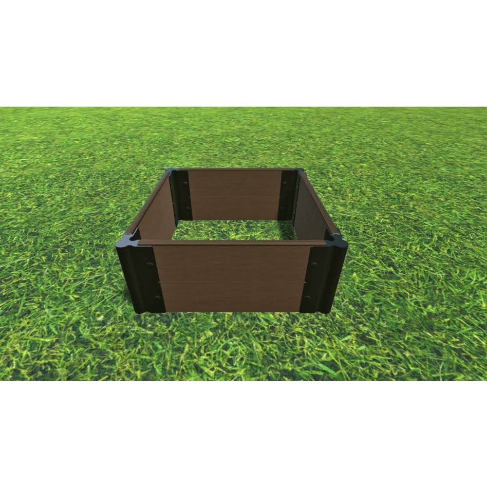 Frame It All Tool-Free Uptown Brown 2& x 2& x 11x22 Raised Garden Bed - 1x22 Profile
