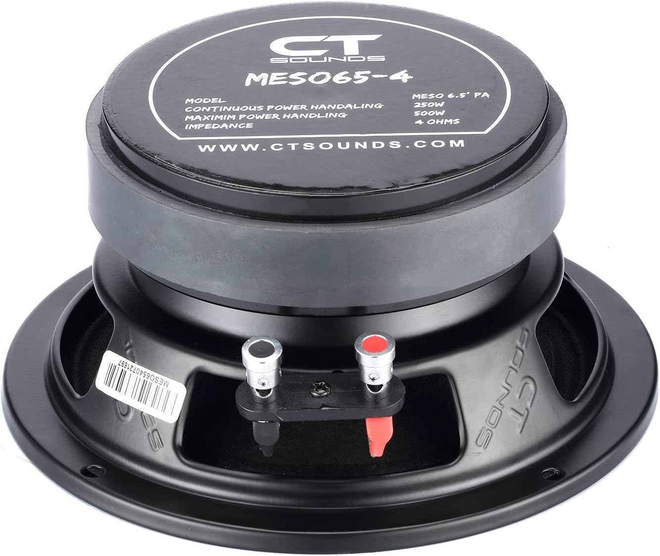 CT Sounds MESO65-4 6.5” Pro Audio Midrange Loudspeaker, 250 Watts RMS, Each Pack of 2