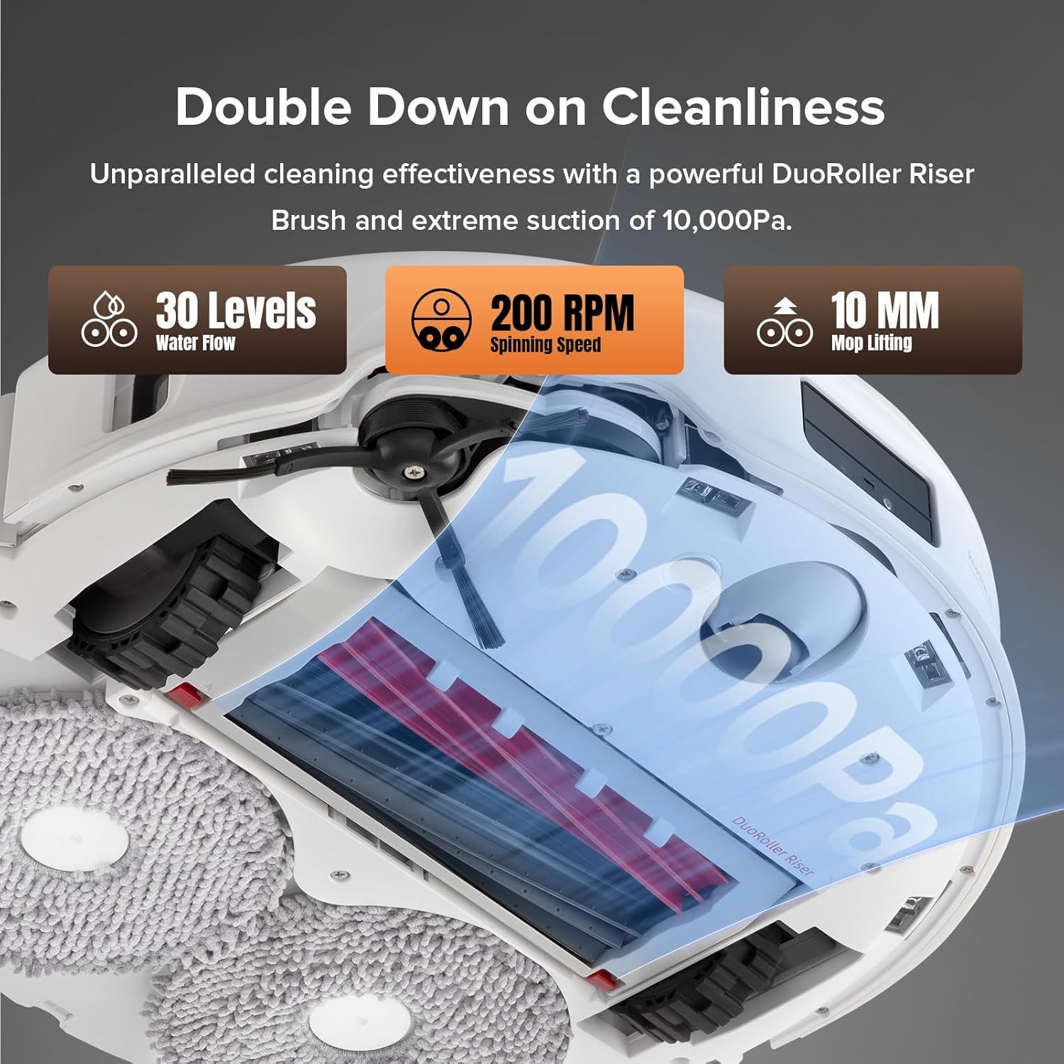 roborock Qrevo Master Robot Vacuum and Mop with Multi-Surface Floor Cleaning Solution
