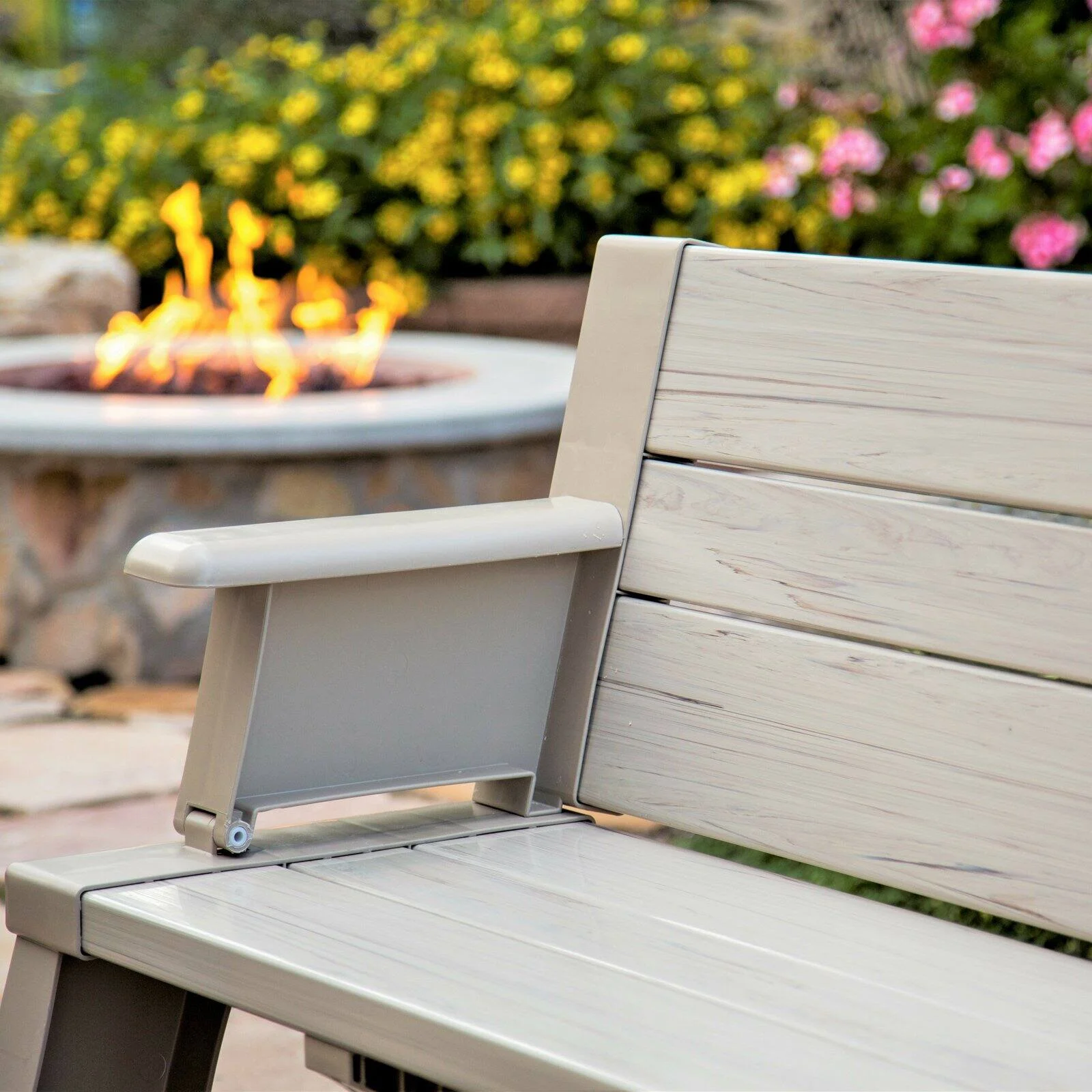 Convert a Bench Folding Picnic Table Bench, Tan