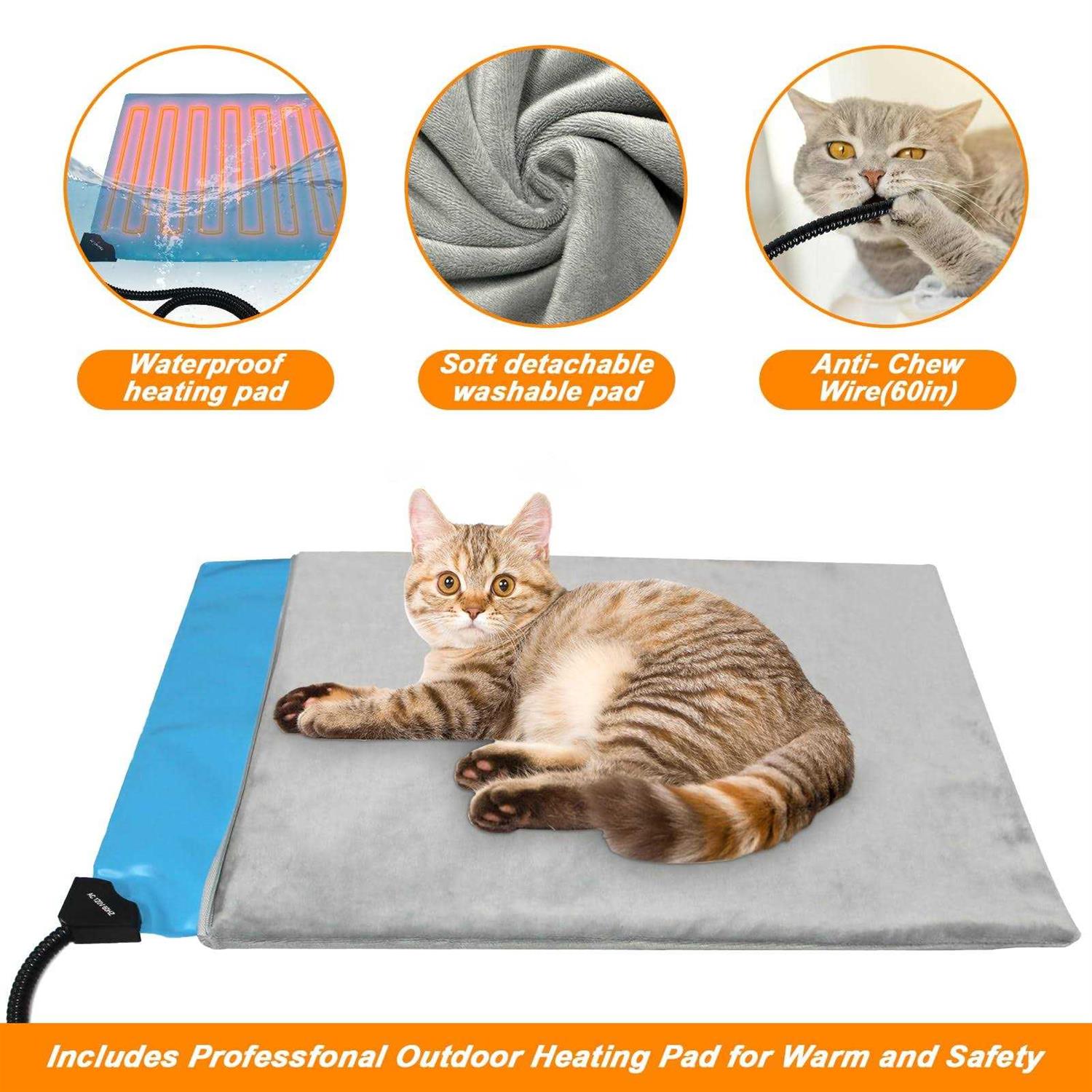 Lslpin Large Heated Cat House for Outdoor Cat in Winter - Pet Supplies online store