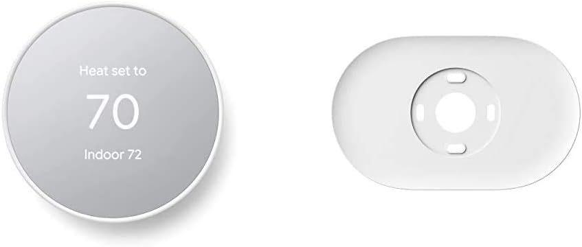 Google Nest Thermostat - Smart Thermostat for Home - Programmable Wifi Thermostat - Snow