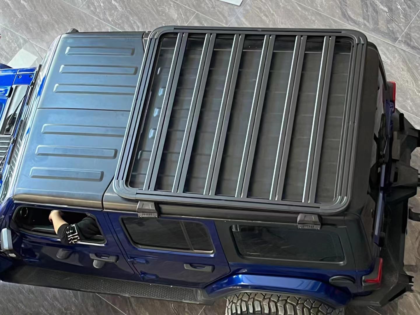 Roof Rack Rooftop Cargo Basket for 2018-2024 Jeep Wrangler JL & 2020-2024 Jeep Gladiator JT Hard Top Cargo Carrier Luggage Cargo Racks