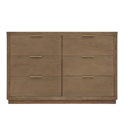 Delta Children Forever 6 Drawer Dresser - Naturals Collection, Teak Brown
