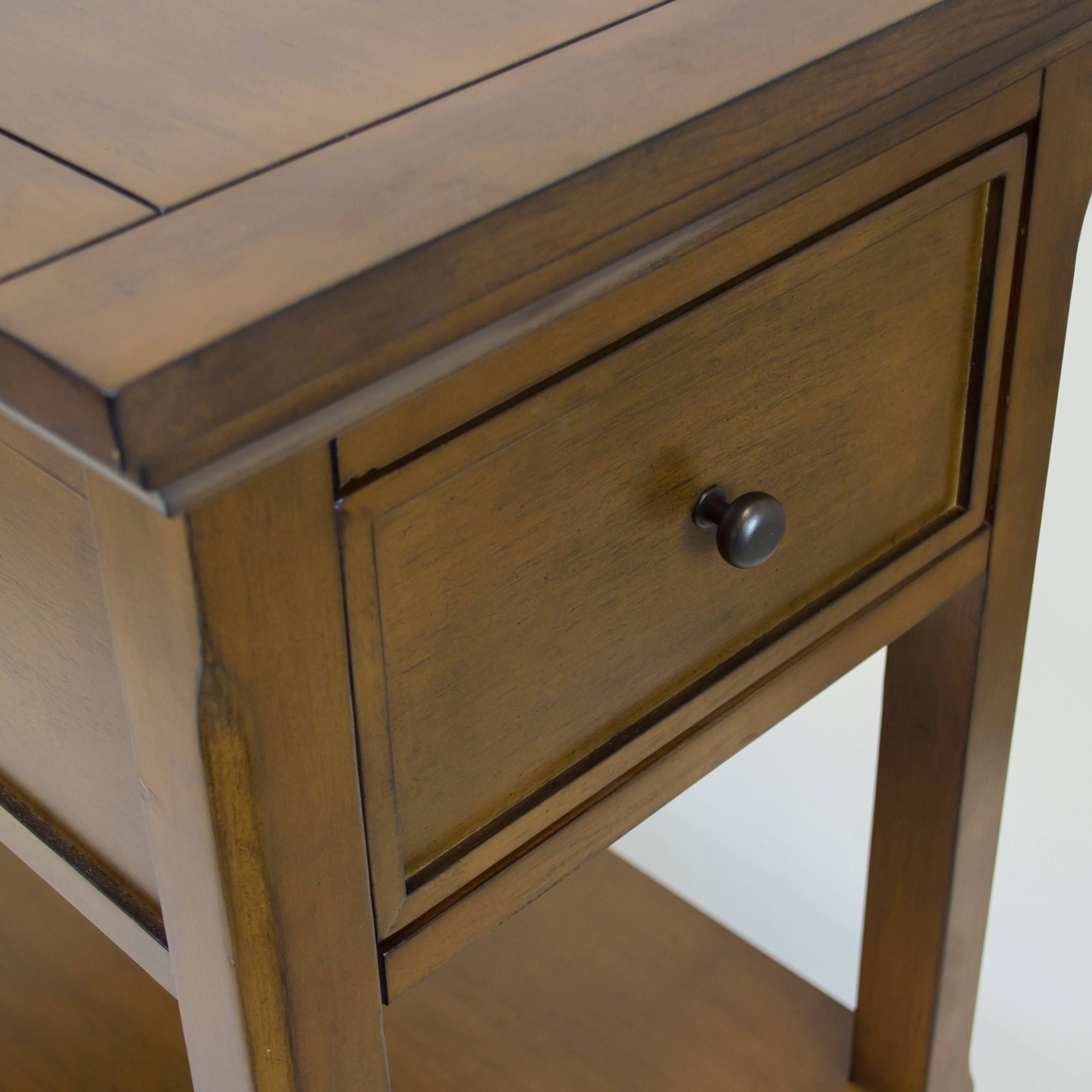 American Furniture Classics Model 432 End Table with Hidden Concealment Compartment for Your Valuables